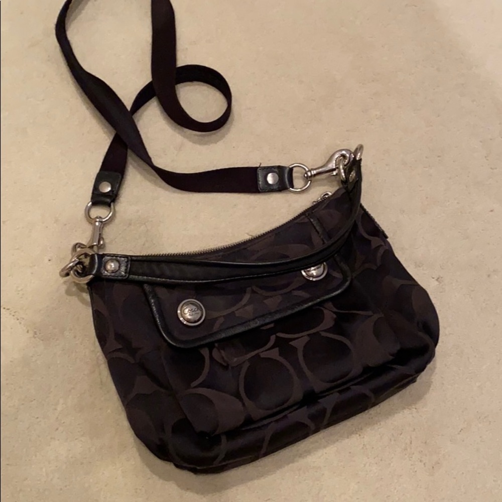 Black coach crossbody bag